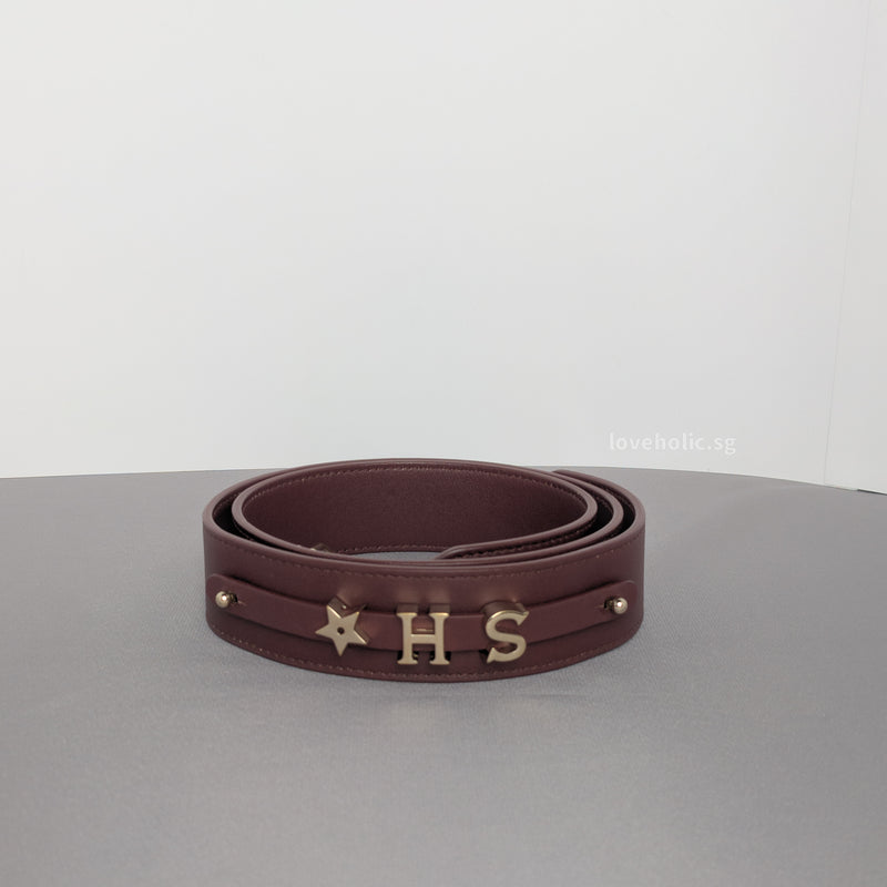 My ABC Lady Dior Small | Burgundy Lambskin Light Gold Hardware