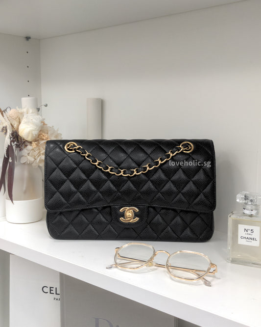Chanel Classic Flap Medium  | Black Caviar Gold Hardware-main