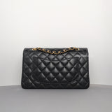 Chanel Classic Flap Small | Black Caviar Gold Hardware-back