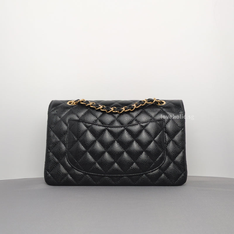 Chanel Classic Flap Small | Black Caviar Gold Hardware-back
