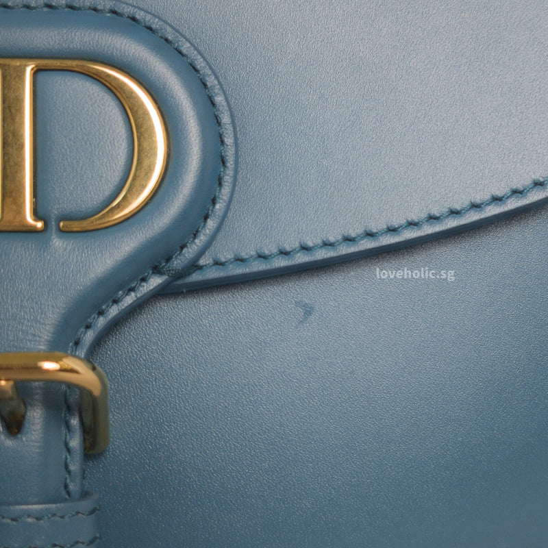 Dior Bobby Medium | Deep Ocean Blue Calfskin Gold Hardware