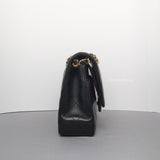 Chanel Classic Flap Medium | Black Lambskin Gold Hardware-details
