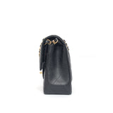 Chanel Classic Flap Small | Black Caviar Gold Hardware-details