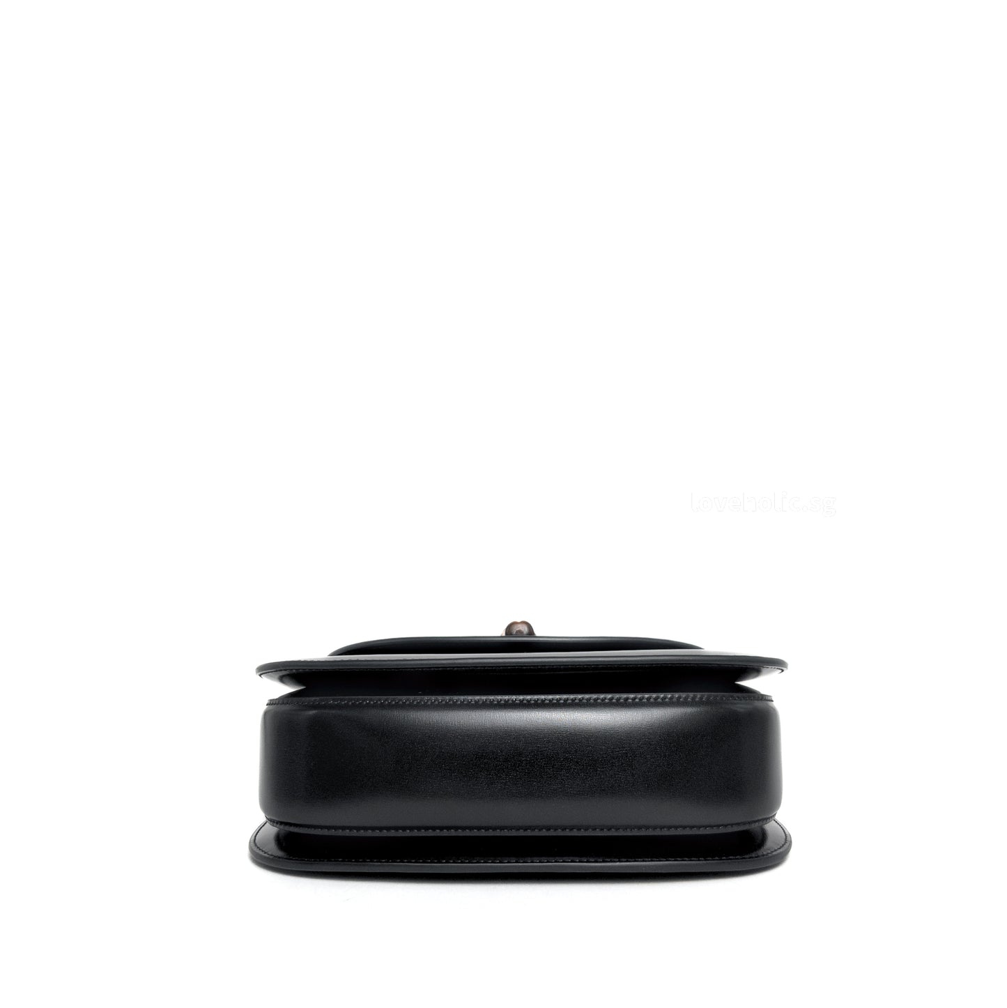 1947 Bamboo Top Handle Bag Small | Black Leather Gold Hardware