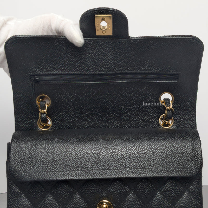 Chanel Classic Flap Small | Black Caviar Gold Hardware