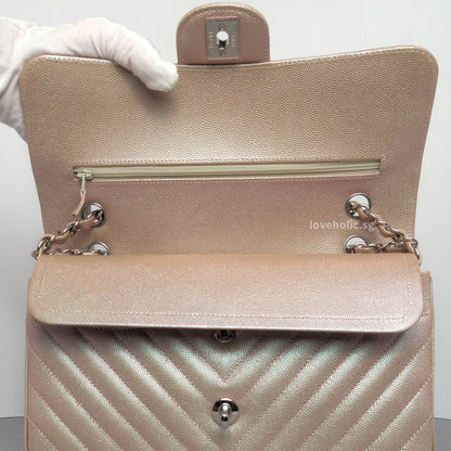 Classic Chevron Medium | 17B Rose Gold Caviar Silver Hardware