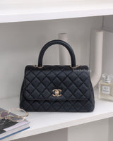 Chanel Coco Handle Small | 20K Midnight Blue Caviar Light Gold Hardware-main