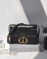 Dior Montaigne 30 Black Calfskin Gold Hardware-main