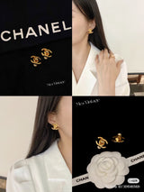 Chanel Vintage Earrings 1995 Classic CC Turnlock | 24K Gold Hardware