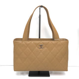 Chanel Vintage Large Shopping Bag  | Beige Caviar Gold Hardware