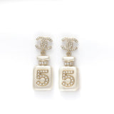 Chanel No. 5 Perfume Earrings  |