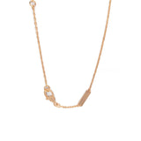 Van Cleef & Arpels VCA Vintage Alhambra Necklace  | Mother of Pearl Grey  18K Rose Gold Hardware