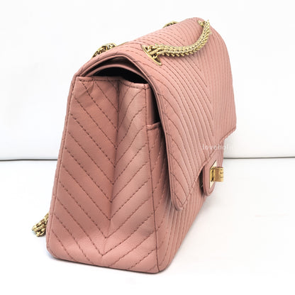 Reissue 2.55 226 Medium | Sakura Pink Calfskin Brushed Gold Hardware