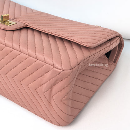 Reissue 2.55 226 Medium | Sakura Pink Calfskin Brushed Gold Hardware