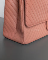 Chanel Reissue 2.55 226 Medium | Sakura Pink Calfskin Brushed Gold Hardware-details