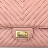 Chanel Reissue 2.55 226 Medium | Sakura Pink Calfskin Brushed Gold Hardware