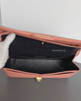 Chanel Reissue 2.55 226 Medium | Sakura Pink Calfskin Brushed Gold Hardware-details
