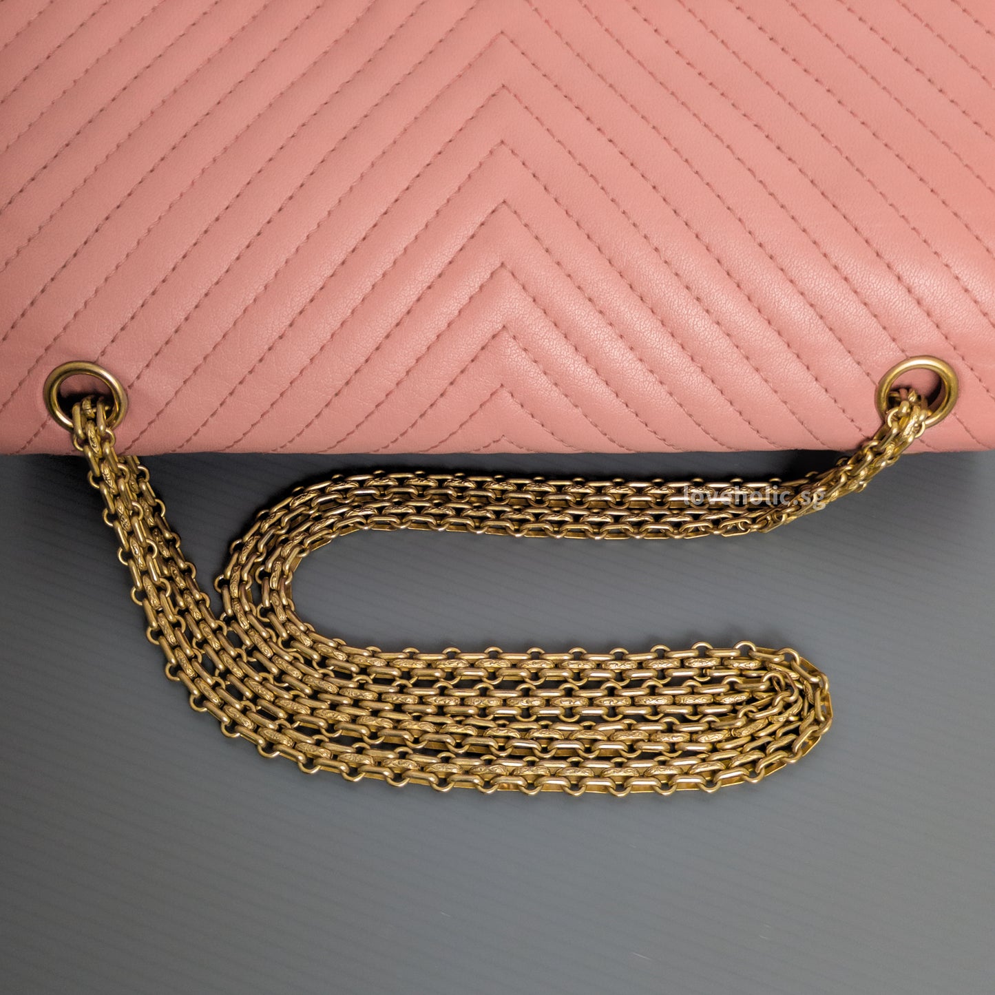 Reissue 2.55 226 Medium | Sakura Pink Calfskin Brushed Gold Hardware