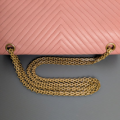 Reissue 2.55 226 Medium | Sakura Pink Calfskin Brushed Gold Hardware