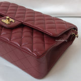 Chanel Classic Flap Medium | 19B Burgundy Caviar Gold Hardware