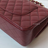 Chanel Classic Flap Medium | 19B Burgundy Caviar Gold Hardware