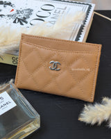 Chanel Card Holder  | 23P Dark Beige Caviar Light Gold Hardware