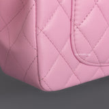 Mini Rectangle with Top Handle 23P Pink/Light Green Lambskin Gold Hardware