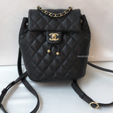 Chanel Urban Spirit Duma Backpack Small | 23S Black Caviar Light Gold Hardware