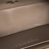 Chanel Classic Flap Mini Rectangle | Beige Lambskin Silver Hardware