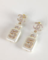 Chanel No. 5 Perfume Earrings -model