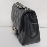 Chanel Classic Flap Mini Square | Black Lambskin Silver Hardware