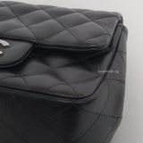 Chanel Classic Flap Mini Square | Black Lambskin Silver Hardware