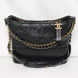 Chanel Gabrielle Hobo  | 20B Black Calfskin Gold/Silver Hardware