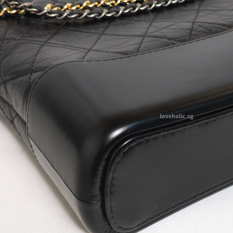 Chanel Gabrielle Hobo  | 20B Black Calfskin Gold/Silver Hardware