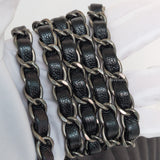 Chanel Classic Flap Chervon Mini Rectangle | 17B Black Caviar Ruthenium Hardware