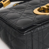 Dior Caro Small | Black Calfskin Gold Hardware