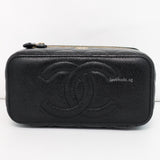 Chanel Vanity Bag with Chain  | Black Caviar Gold Hardware