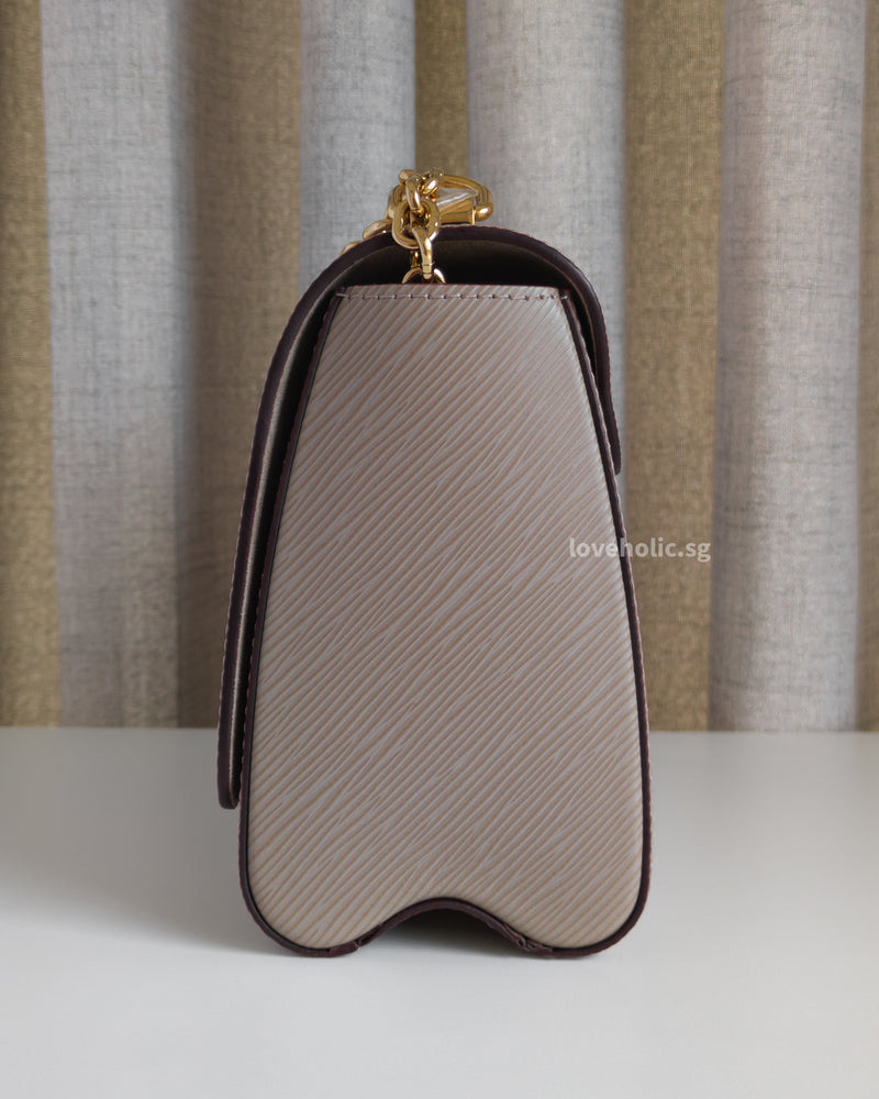 Twist MM | Grey Leather Gold Hardware – loveholic