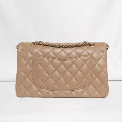 Chanel Classic Flap Medium | 22K Dark Beige/Caramel Lambskin Light Gold Hardware