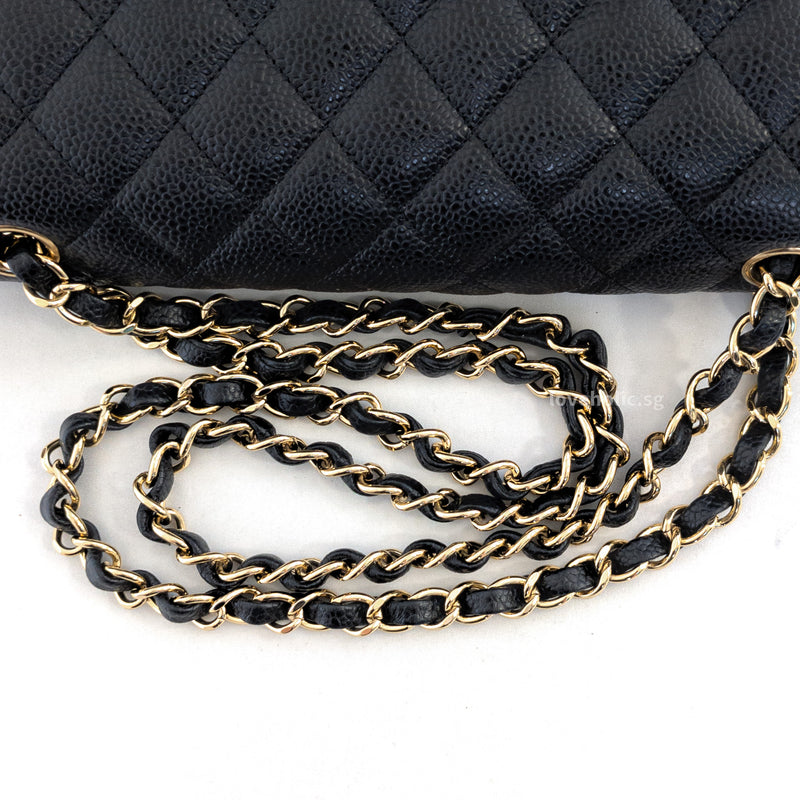 Chanel Classic Flap Medium | Black Caviar Gold Hardware