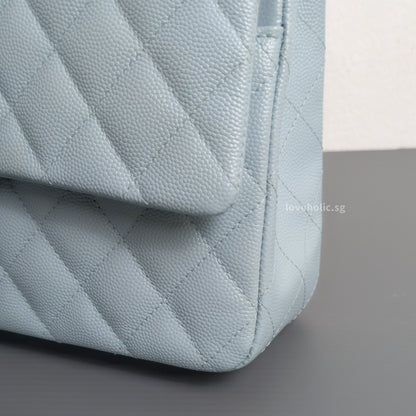 Classic Flap Medium | 22P Light Blue Caviar Gold Hardware