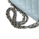 Chanel Classic Flap Medium | 22P Light Blue Caviar Gold Hardware