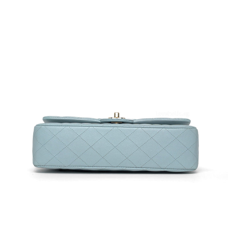 Chanel Classic Flap Medium | 22P Light Blue Caviar Gold Hardware