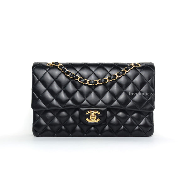 Chanel Classic Flap Medium | Black Lambskin Gold Hardware