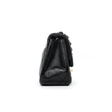 Chanel Classic Flap Mini Square | Black Lambskin Light Gold Hardware