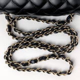 Chanel Classic Flap Mini Square | Black Lambskin Light Gold Hardware