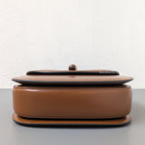 Gucci 1947 Bamboo Top Handle Bag Small | Brown Leather Gold Hardware-details