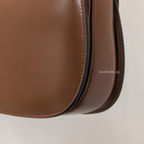 Gucci 1947 Bamboo Top Handle Bag Small | Brown Leather Gold Hardware-details