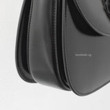 Gucci 1947 Bamboo Top Handle Bag Small | Black Leather Gold Hardware-details