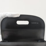 Gucci 1947 Bamboo Top Handle Bag Small | Black Leather Gold Hardware-details